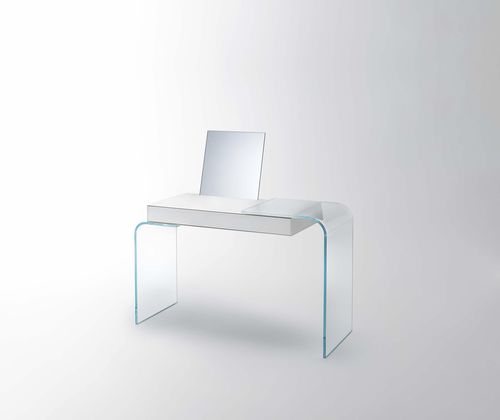 现代风格办公桌 - STRATA - GLAS ITALIA - 玻璃 / 面板底座 / 商用
