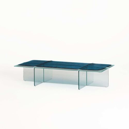 现代茶几 - GLACIER - GLAS ITALIA - 玻璃 / 玻璃桌脚 / 长方形