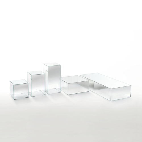 现代风格茶几 - ILLUSION  - GLAS ITALIA - 玻璃 / 长方形 / 家用