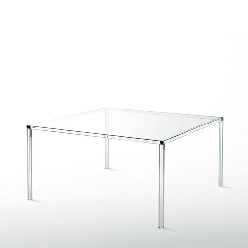 现代风格餐桌 - LUMINOUS - GLAS ITALIA - 淬火玻璃 / 长方形 / 家用