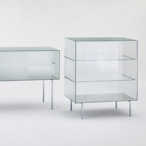 现代风格餐边柜 - COMMODORE  - GLAS ITALIA - 玻璃 / Piero Lissoni 设计 / 透明