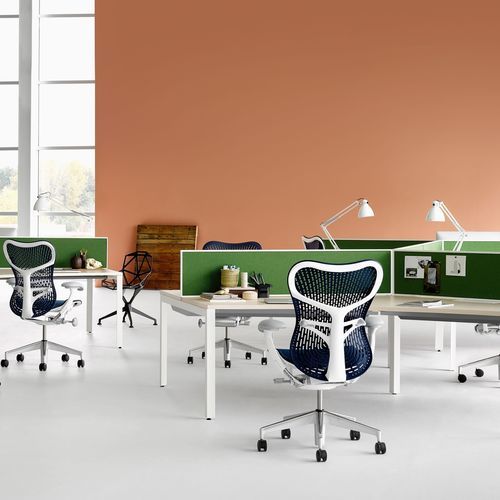 现代风格办公椅 - MIRRA 2 - Herman Miller - 布料 / 人体工学 / 高度可调节