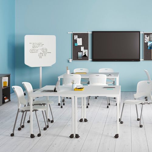 现代风格会议桌 - EVERYWHERE  - Herman Miller - 木质 / 层压材料 / 金属桌脚