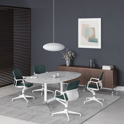 现代风格会议桌 - CIVIC  - Herman Miller - 层压材料 / 大理石 / 金属桌脚