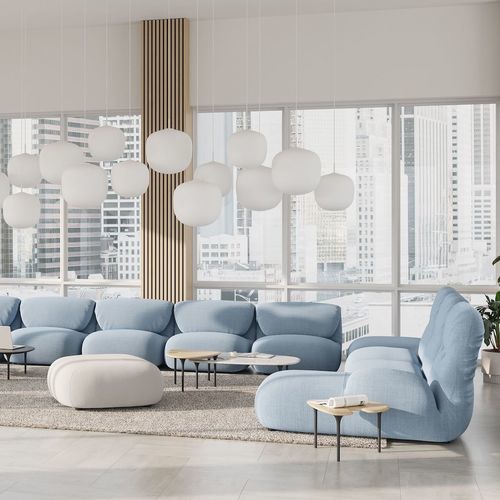 组合沙发 - LUVA - Herman Miller - 现代风格 / 布料 / 皮质