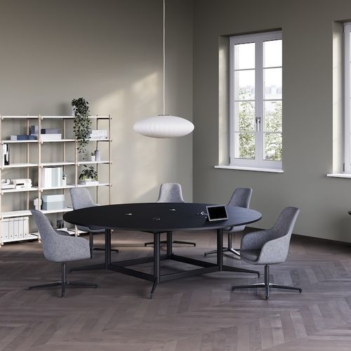 现代风格小圆桌 - CIVIC - Herman Miller - 木制贴皮 / 大理石 / 三聚氰胺