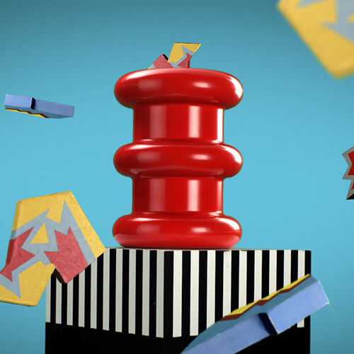 现代风格凳子 - PILASTRO - Kartell - 技术聚合物 / 中央脚撑 / Ettore Sottsass 设计