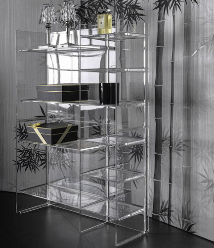 可调节置物架 - SOUND-RACK - Kartell - 矮 / 高 / 屏风