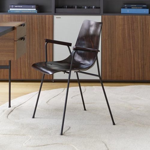 现代风格椅子 - CM 131 - Ligne Roset - 室内 / 山毛榉木 / 钢座桌脚