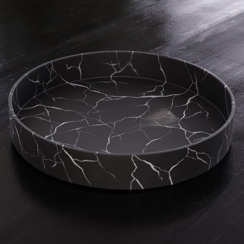 涂漆中密度纤维板餐饮托盘 - FAKE - Ligne Roset - 大理石 / 手工