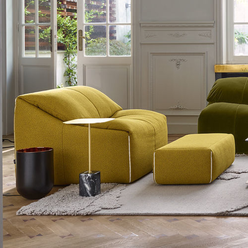 现代风格扶手椅 - PLUMY - Ligne Roset - 聚氨酯发泡 / 布料 / 布艺