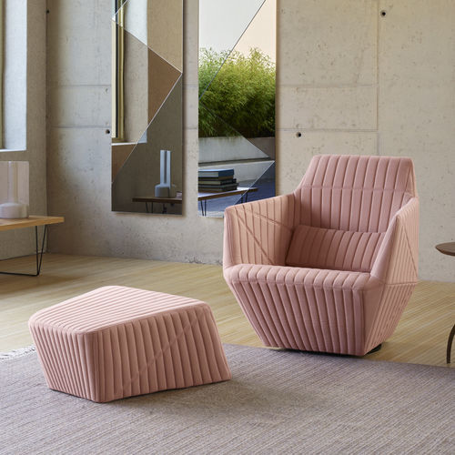 设计扶手椅 - FACETT - Ligne Roset - 布料 / 聚苯乙烯 / 钢