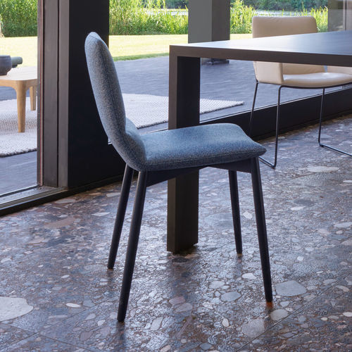 现代风格餐厅椅 - BENDCHAIR - Ligne Roset - 室内 / 皮质 / 布料
