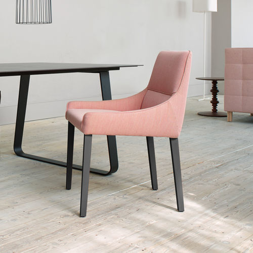 现代风格椅子 - LONG ISLAND - Ligne Roset - 室内 / 皮质 / 布料