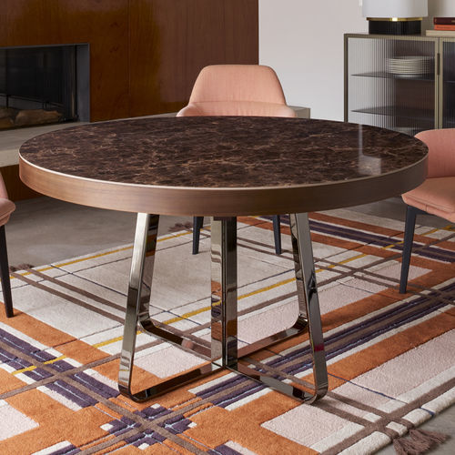 现代风格餐桌 - AVA - Ligne Roset - MDF / 漆木 / 陶瓷