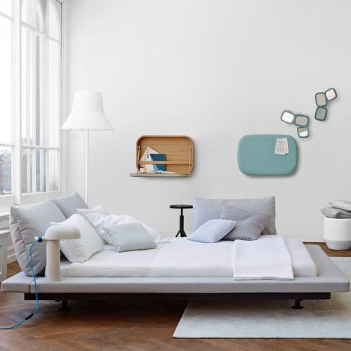 双人床 - PETER MALY - Ligne Roset - 现代 / 带床头板 / 布艺