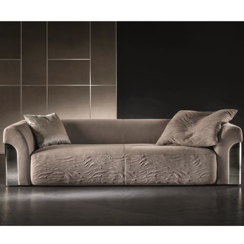 组合沙发 - NIP - LONGHI S.p.a. - 圆弧形 / 现代风格 / 布料
