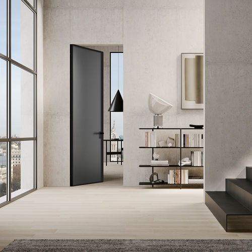 室内门 - RASOVETRO 55S - Lualdi - 铝制 / 平开 / 现代风格