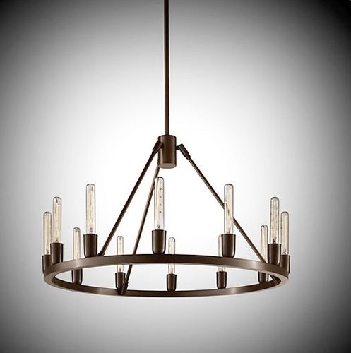 现代风格枝形吊灯 - SPARK 24 CHANDELIER - Niche Modern - 金属 / 白炽