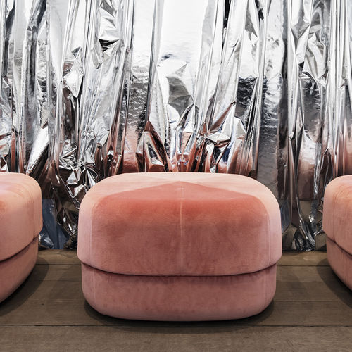 现代风格坐墩 - CIRCUS - Normann Copenhagen - 布料 / 方形 / 白色