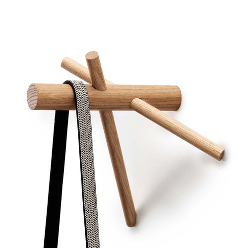 现代风格挂衣钩 - STICKS - Normann Copenhagen - 栎木 / 多头 / 独立型