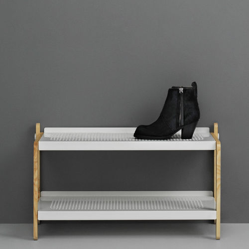 现代风格鞋架 - SKO - Normann Copenhagen - 自承重 / 白蜡木 / 钢