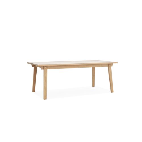 现代风格餐桌 - SLICE - Normann Copenhagen - 栎木 / 长方形 / 家用