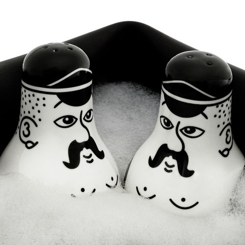 瓷质盐罐胡椒瓶 - FRIENDS - Normann Copenhagen - 家用