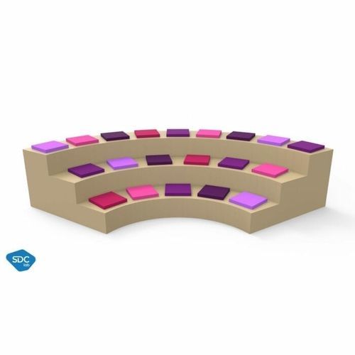 现代风格软包脚凳 - GALETTES - SDC_lab - 布料 / 方形 / 布艺