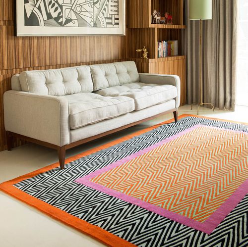 现代风格地毯 - HERRINGBONE - The Rug Company - 条纹 / 西藏羊毛 / 长方形