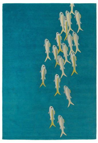 现代风格地毯 - FISHES  - The Rug Company - 图案 / 羊毛 / 西藏羊毛
