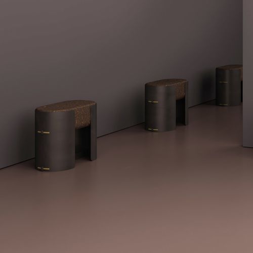 现代风格凳子 - BOLOTA CAPTURE - Skram Furniture - 软木 / 铝座桌脚 / 商用