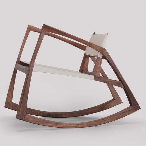 现代风格扶手椅 - V5R - Skram Furniture - 皮质 / 栎木 / 胡桃木