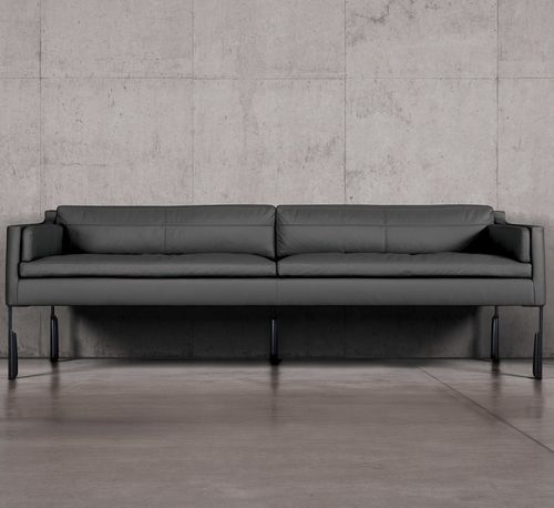 现代风格沙发 - ALTAI - Skram Furniture - 皮质 / 灰色 / 橙色