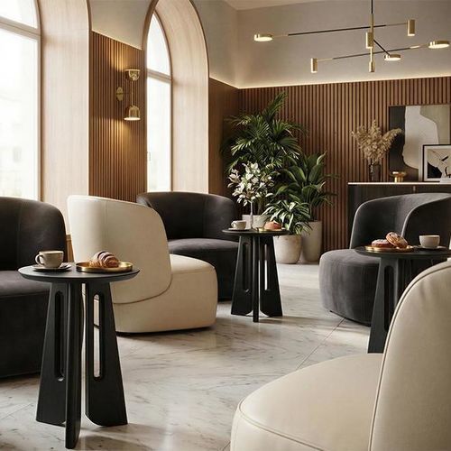 现代风格茶几 - E20 - Skram Furniture - 栎木 / 角形 / 中央脚撑