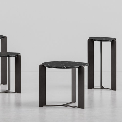 现代风格边桌 - D03 - Skram Furniture - 大理石 / 金属桌脚 / 家用