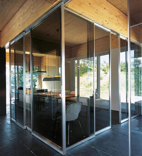 固定隔断 - PAVILION LIGHT - TreP Srl - 滑动式 / 木制 / 水晶