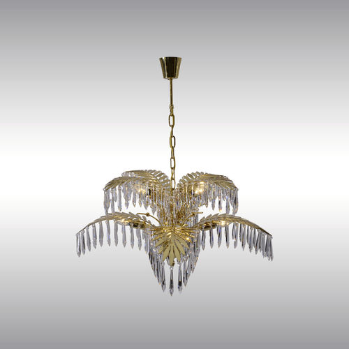 传统风格枝形吊灯 - PALMANOVA : 21703 - Woka Lamps Vienna - 水晶 / 黄铜 / 白炽