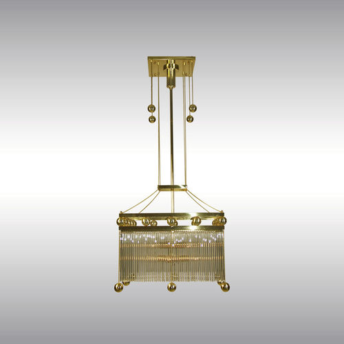 传统风格枝形吊灯 - 20402 - Woka Lamps Vienna - 玻璃 / 黄铜 / 白炽