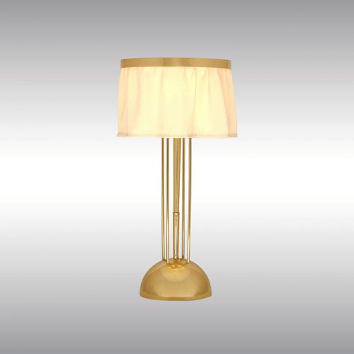 台灯 - WITTGENSTEIN 20311 - Woka Lamps Vienna - 丝绸 / 镍制 / 黄铜