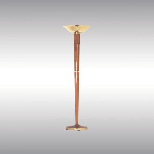 落地灯 - FLORA 9501 - Woka Lamps Vienna - 黄铜 / 山毛榉木 / 传统风格