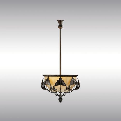 吊灯 - PECHE2 21312 - Woka Lamps Vienna - 黄铜 / 传统风格 / 有线