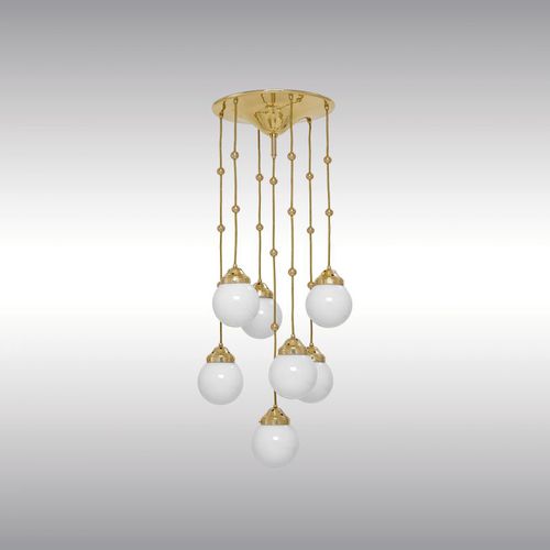 传统风格顶灯 - KM2 31 - Woka Lamps Vienna - 玻璃 / 黄铜 / LED式