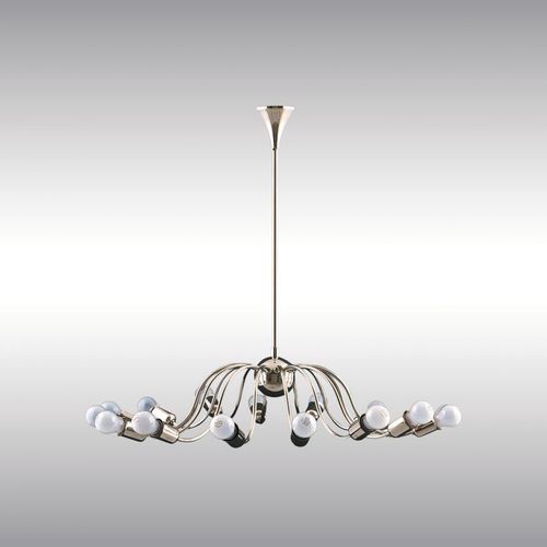 现代风格枝形吊灯 - JOSEFSTADT 9849 - Woka Lamps Vienna - 黄铜 / 枝形烛台 / Josef Hoffmann 设计