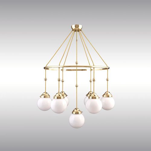 传统风格枝形吊灯 - BRIONI 9917 - Woka Lamps Vienna - 玻璃 / 吹制玻璃 / 黄铜