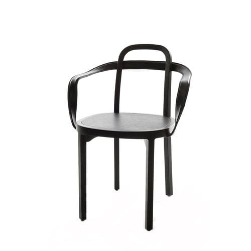 现代风格椅子 - SIRO+ WITH ARMRESTS - Woodnotes - 室内 / 栎木 / 皮质
