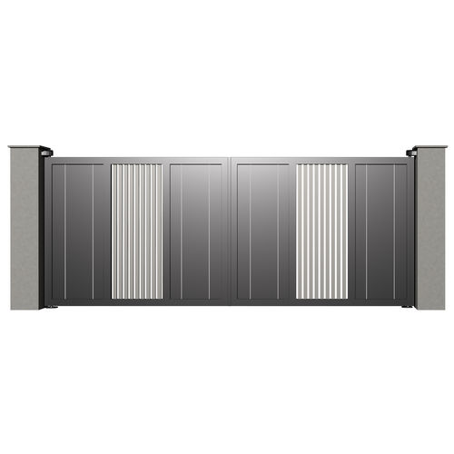 平开大门 - Tr&eacute;sor DIAMANT B015 - Gates-Creations - 右 / 左 / 铝制
