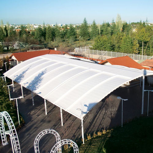 输入雨棚 - FRAMELESS - Designer shade solutions - 露台 / 用于室外楼梯 / 金属