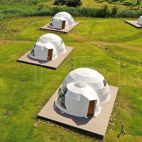 圆形球形帐篷 - TWIN DOME - Shelter Dome - PVC / 钢 / 半球形