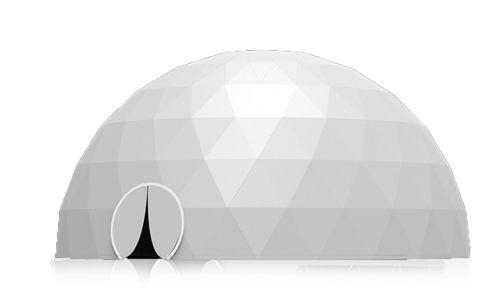 钢照明圆顶 - 12M - Shelter Dome - PVC / 弯曲 / 透明